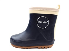 Pom Pom winter rubber boot boot navy